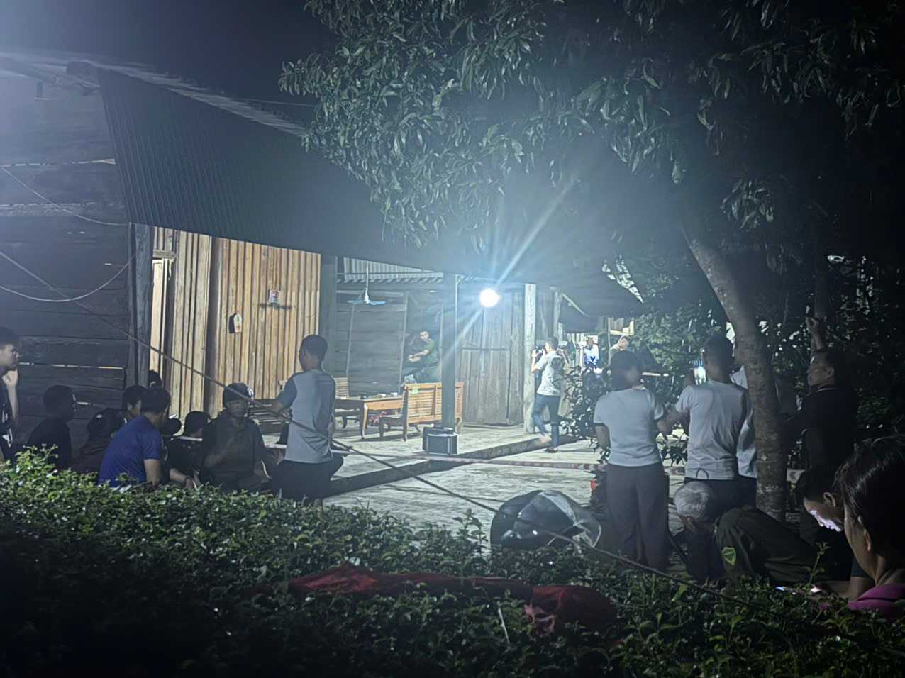 Hiện trường nơi xảy ra vụ việc. Hiện trường nơi xảy ra vụ việc.