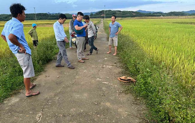 Hiện trường nơi xảy ra vụ việc.