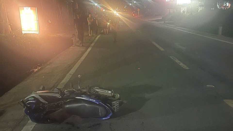 Hiện trường vụ tai nạn.