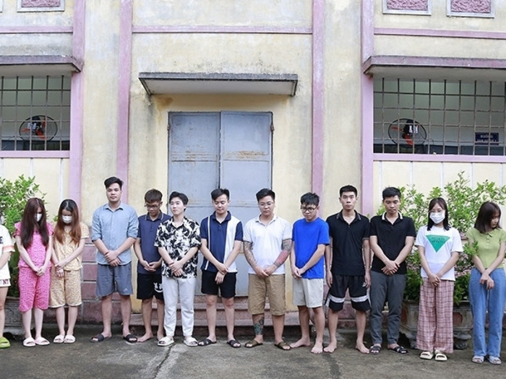 Nhóm đối tượng trong đường dây bị bắt giữ. Nhóm đối tượng trong đường dây bị bắt giữ.