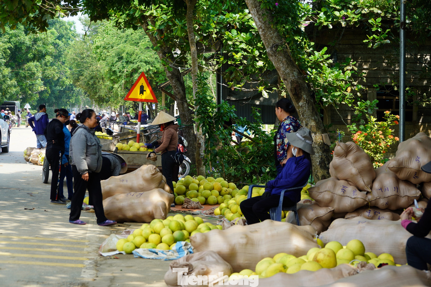 Chợ bưởi ở thị trấn Hương Khê là nơi người dân trồng bưởi, buôn bưởi giao thương hàng hoá. Chợ chỉ đông đúc, hoạt động nhộn nhịp khoảng 1 tháng khi thu hoạch chính vụ.