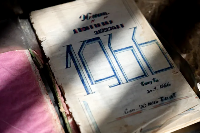 Cuốn nhật ký đã được cựu binh Mỹ lưu giữ 56 năm qua. Ảnh: Báo NorthJersey Cuốn nhật ký đã được cựu binh Mỹ lưu giữ 56 năm qua. Ảnh: Báo NorthJersey