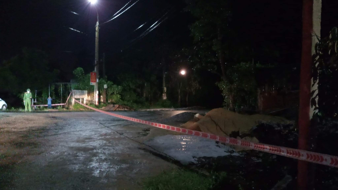 Một trong hai thôn hiện đang được phong tỏa.