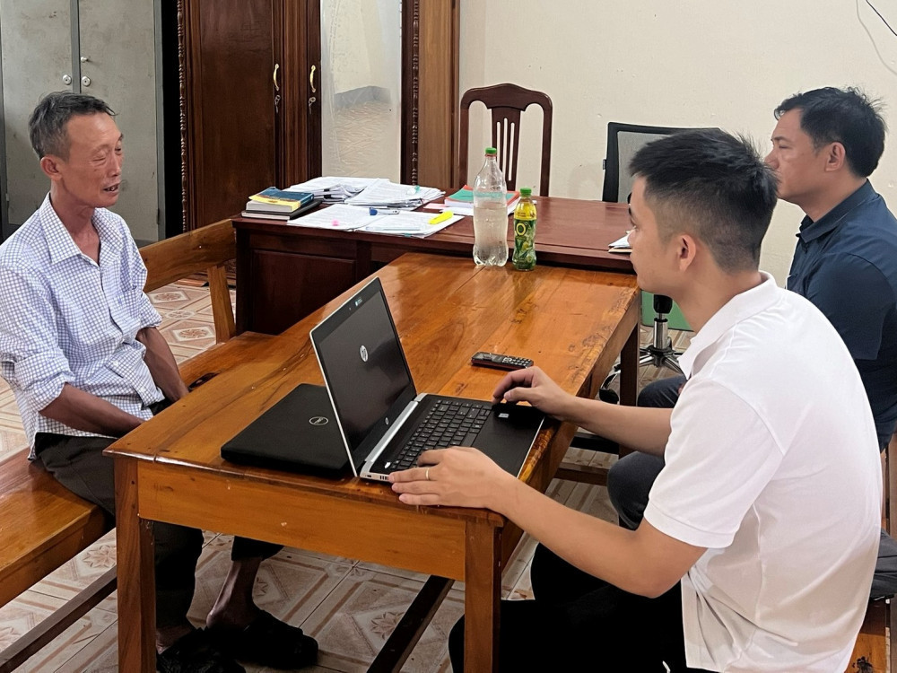 Đối tượng Mai Văn Hà đã đến công an đầu thú.