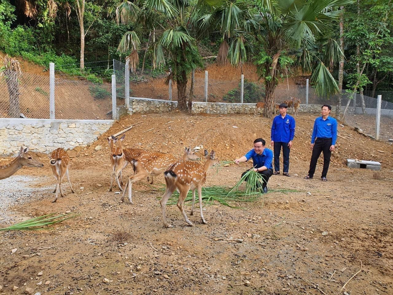 Ngoài được đánh giá có tầm nhìn phát triển kinh tế, anh Tiệp hoạt động công tác Đoàn rất sôi nổi và được đánh giá cao. (anh Tiệp đứng bên trái. Ảnh FBNV)