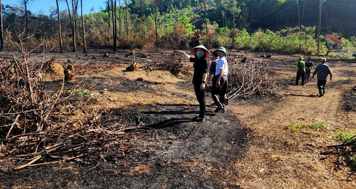 Hiện trường xảy ra vụ việc. Hiện trường xảy ra vụ việc.