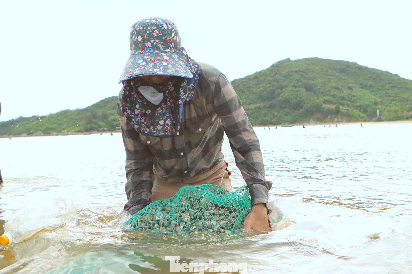 Trong khi giá nhiên liệu cho các chuyến ra khơi tăng cao, nhiều ngư dân ở Hà Tĩnh buộc phải neo thuyền, đánh bắt các loại hải sản gần bờ kiếm thêm thu nhập. Mỗi ngày ngư dân có thể kiếm được từ 200-500 ngàn đồng.