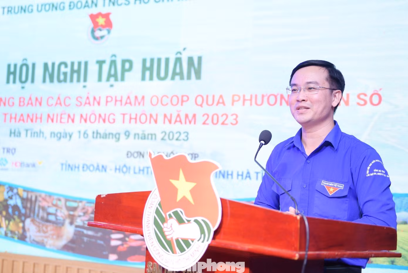 Anh Nguyễn Hoài Nam - Phó Bí thư Tỉnh Đoàn, Chủ tịch Hội LHTN tỉnh Hà Tĩnh.