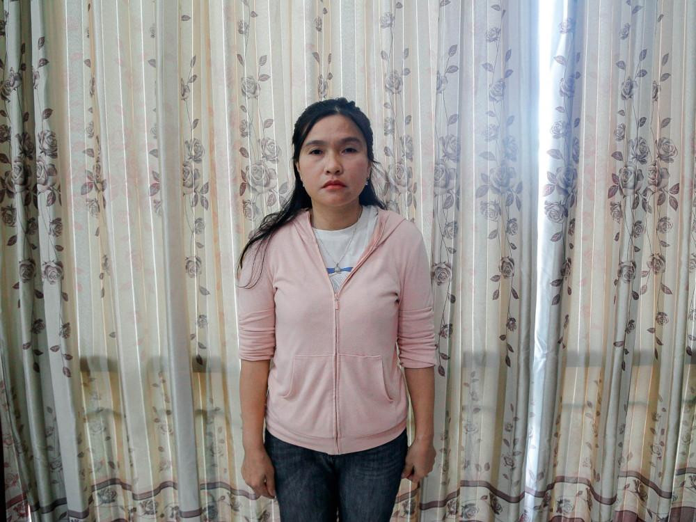 Đối tượng Phương Anh bị bắt giữ.