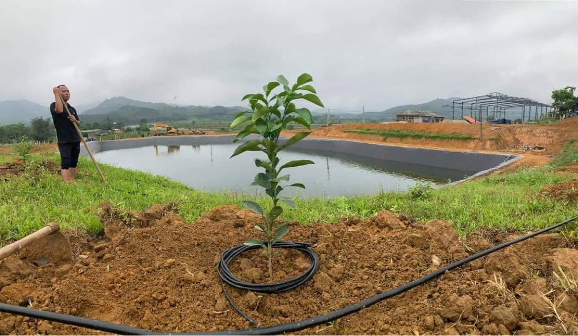 Hồ chứa nước nơi nam công nhân tử vong.