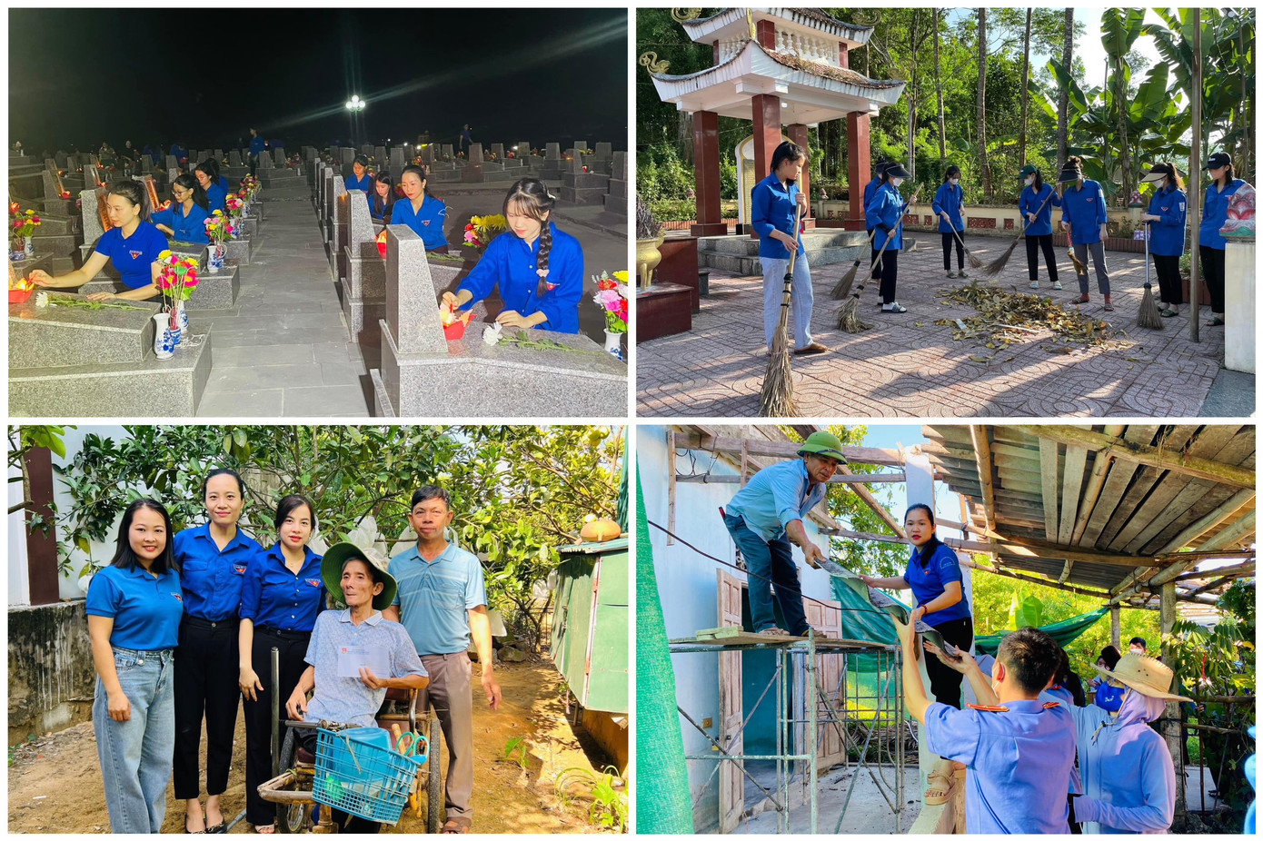 Những hình ảnh đẹp của tuổi trẻ Hà Tĩnh trong mùa hè tình nguyện.