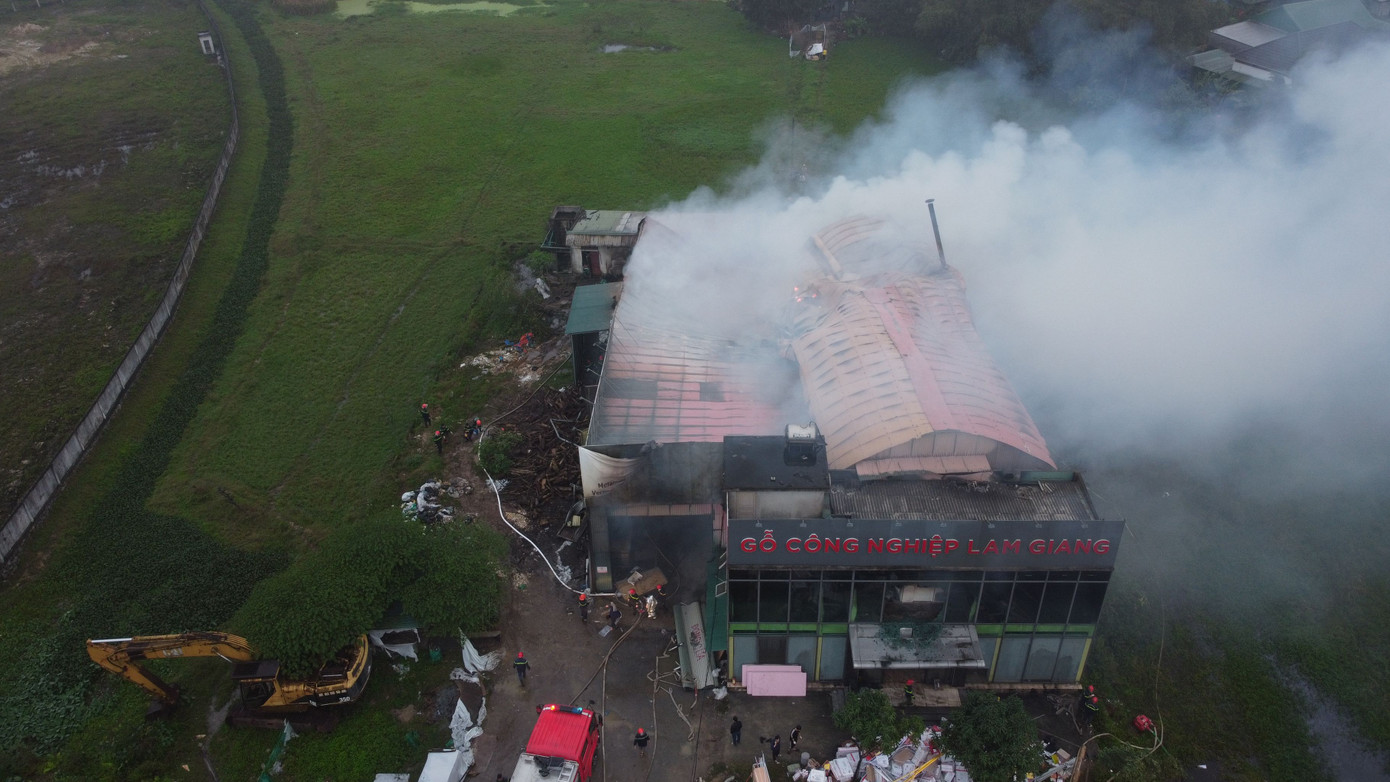 Hiện trường vụ cháy.