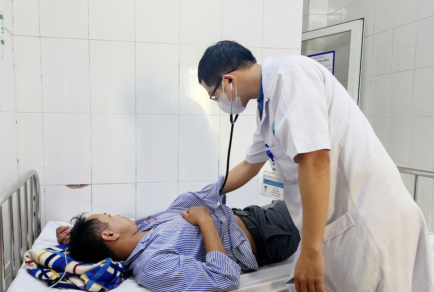 Bệnh nhân đang được điều trị.