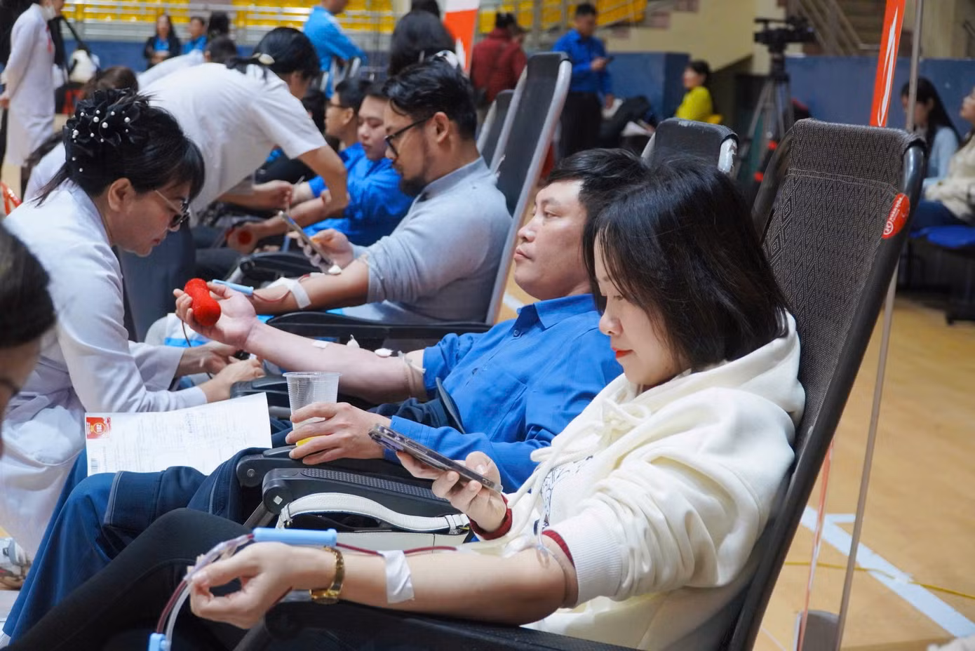 Ngày hội với mục đích nhằm chung tay khắc phục tình trạng khan hiếm máu, kịp thời cấp cứu điều trị bệnh nhân trong dịp Tết Nguyên đán năm 2025.