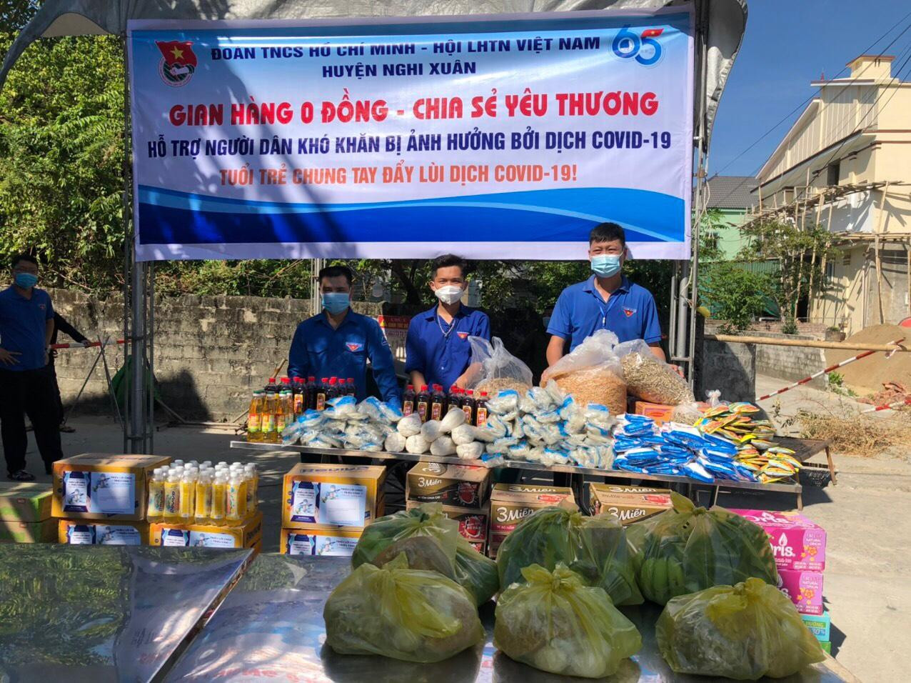 Toàn bộ các mặt hàng trị giá trên 30 triệu đồng được UBND thị trấn Xuân An, Huyện đoàn, Hội LHPN huyện huy động từ các nguồn xã hội hoá, nhằm hỗ trợ những hộ có hoàn cảnh khó khăn có nhu yếu phẩm cần thiết khi đang thực hiện cách ly y tế.