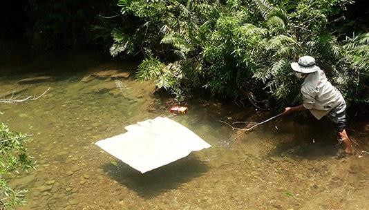 Hiện trường nơi xảy ra vụ đuối nước. (Ảnh BHT)