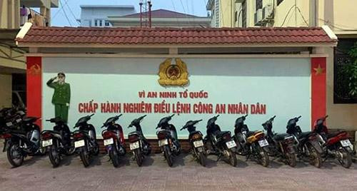 Các phương tiện bị tạm giữ