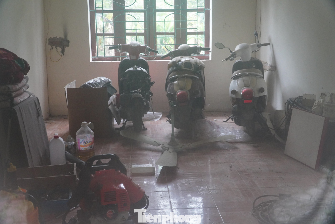 Sau thời gian dài không hoạt động, dự án hiện nay trở nên hoang tàn, bên trong cỏ dại mọc um tùm.