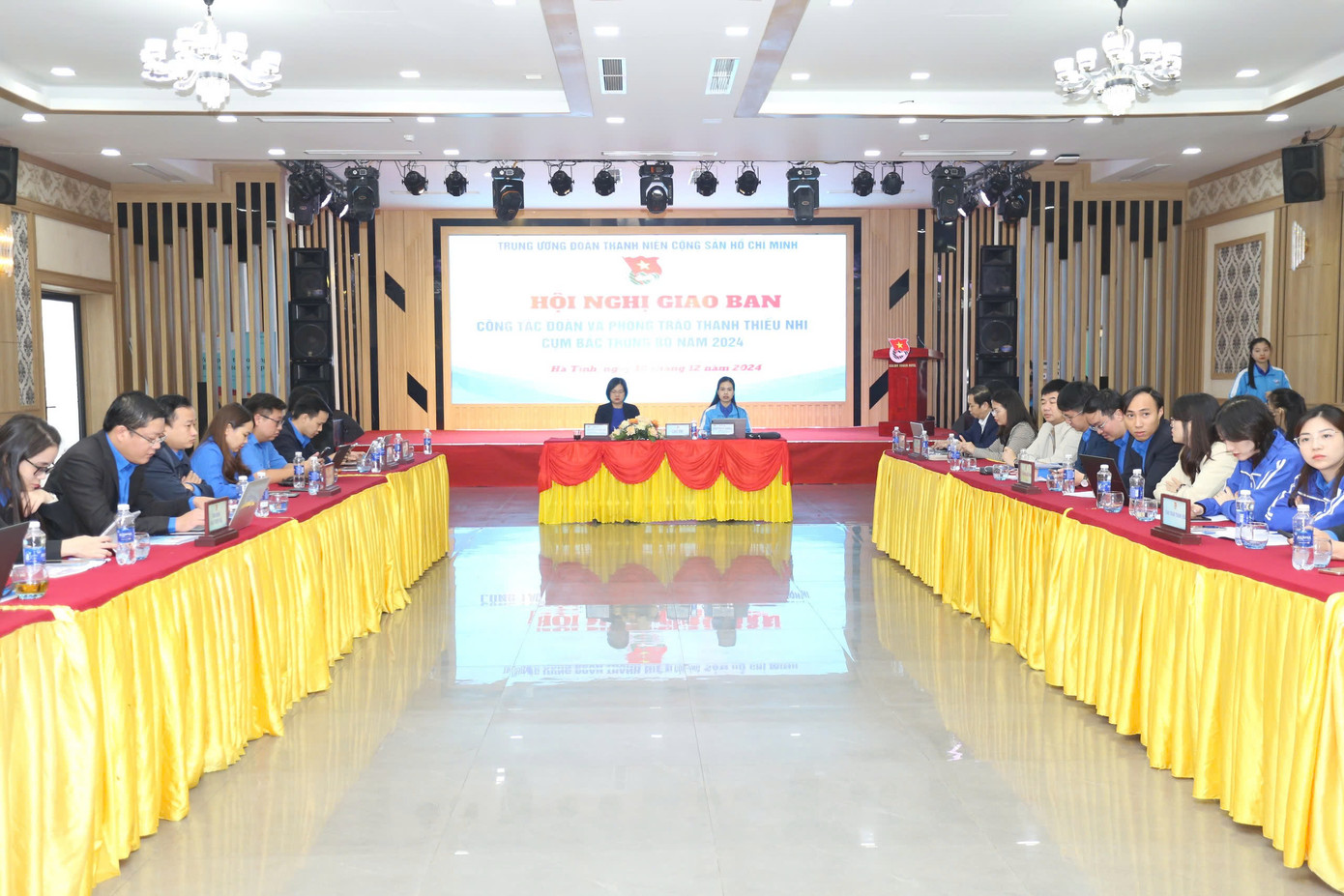 Toàn cảnh hội nghị giao ban tổ chức tại Hà Tĩnh.