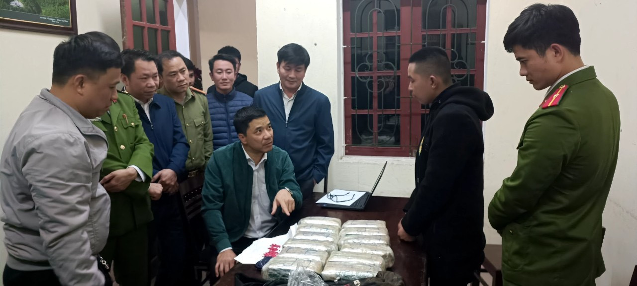 Thượng tá Nguyễn Hồng Phong, Giám đốc Công an tỉnh Hà Tĩnh, trực tiếp chỉ đạo chuyên án. Ảnh: Công an cung cấp.