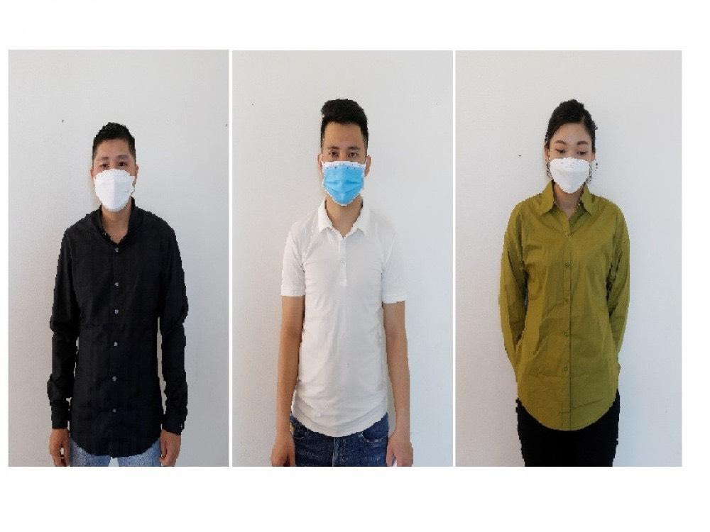 3 đối tượng bị khởi tố về hành vi Cho vay lãi nặng trong giao dịch dân sự (ảnh Công an Hà Tĩnh)