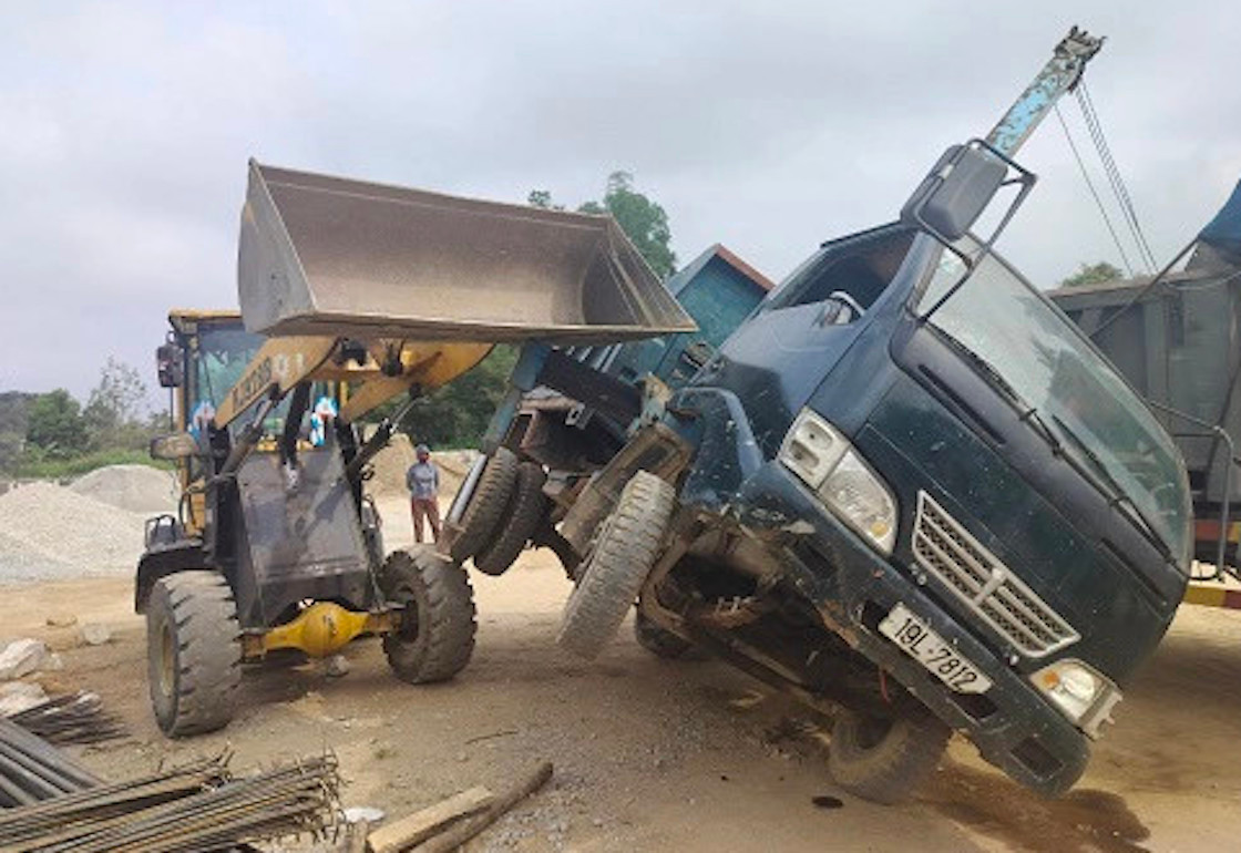 Hiện trường xảy ra vụ việc.