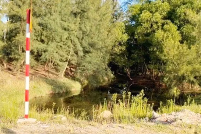 Hồ nước nơi xảy ra sự việc.