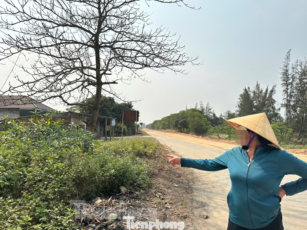 Khu vực đất thôn Đông Văn, xã Thạch Văn nơi từng có cơn "sốt ảo" đất vào năm 2022.