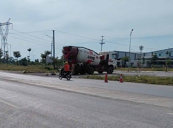 Hiện trường vụ tai nạn.