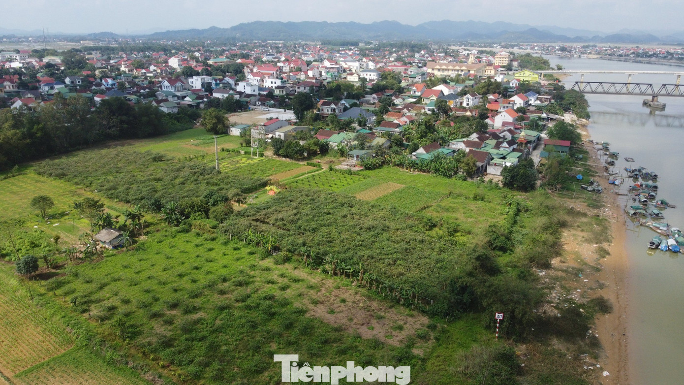 Vườn táo hơn 300 gốc của anh Nguyễn Trung Tính (trú tổ dân phố Đại Thành, thị trấn Đức Thọ, huyện Đức Thọ, tỉnh Hà Tĩnh) được trồng tại khu đất bồi ven sông La.