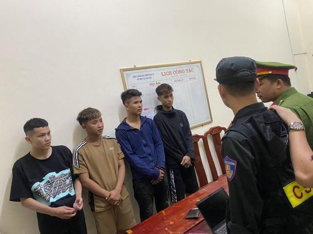 4 đối tượng đang bị công an triệu tập điều tra làm rõ.