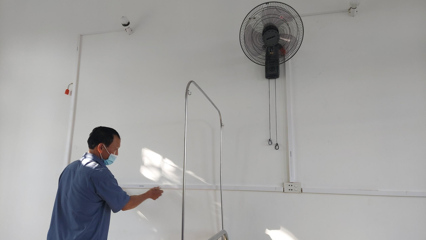 Hệ thống điện tầng hai của Trạm Y tế xã Thạch Sơn (huyện Thạch Hà) đã được tu sửa.