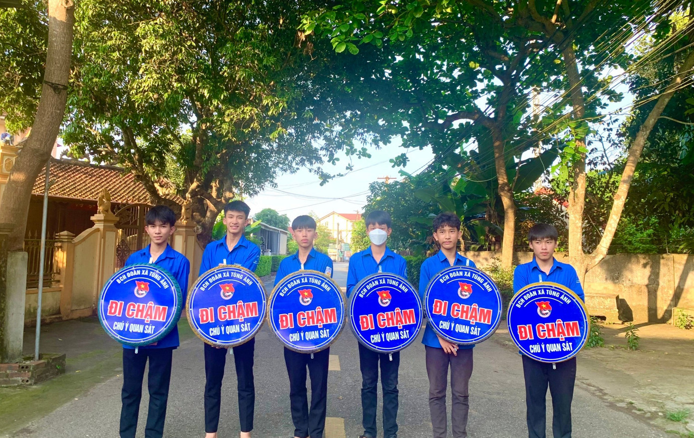 Tuổi trẻ xã Tùng Ảnh xây dựng mô hình thanh niên.