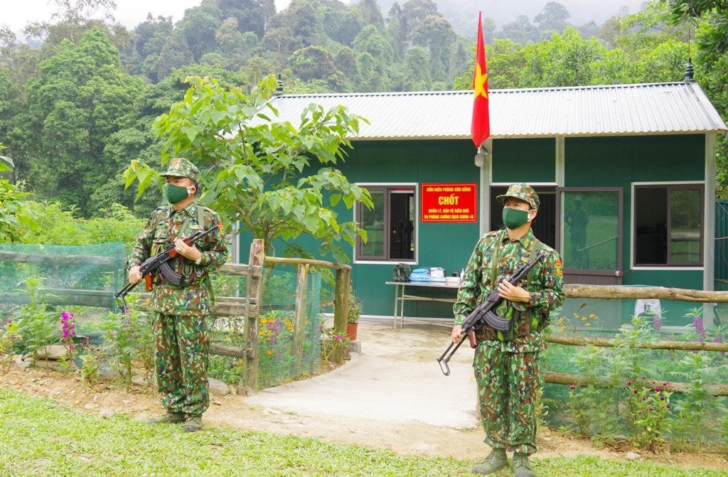 Chốt chống dịch COVID-19 ở biên giới xã Sơn Hồng được BĐBP Hà Tĩnh xây dựng kiên cố, để phục vụ lâu dài trong công tác phòng chống dịch.