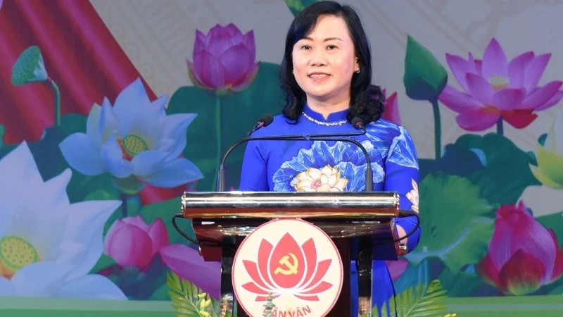 Bà Trương Thanh Huyền giữ chức Trưởng Ban Tổ chức Tỉnh ủy Hà Tĩnh. (Ảnh Ngô Tuấn)