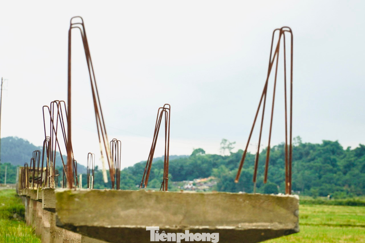 Thép chỏng chơ tại công trình dở dang.