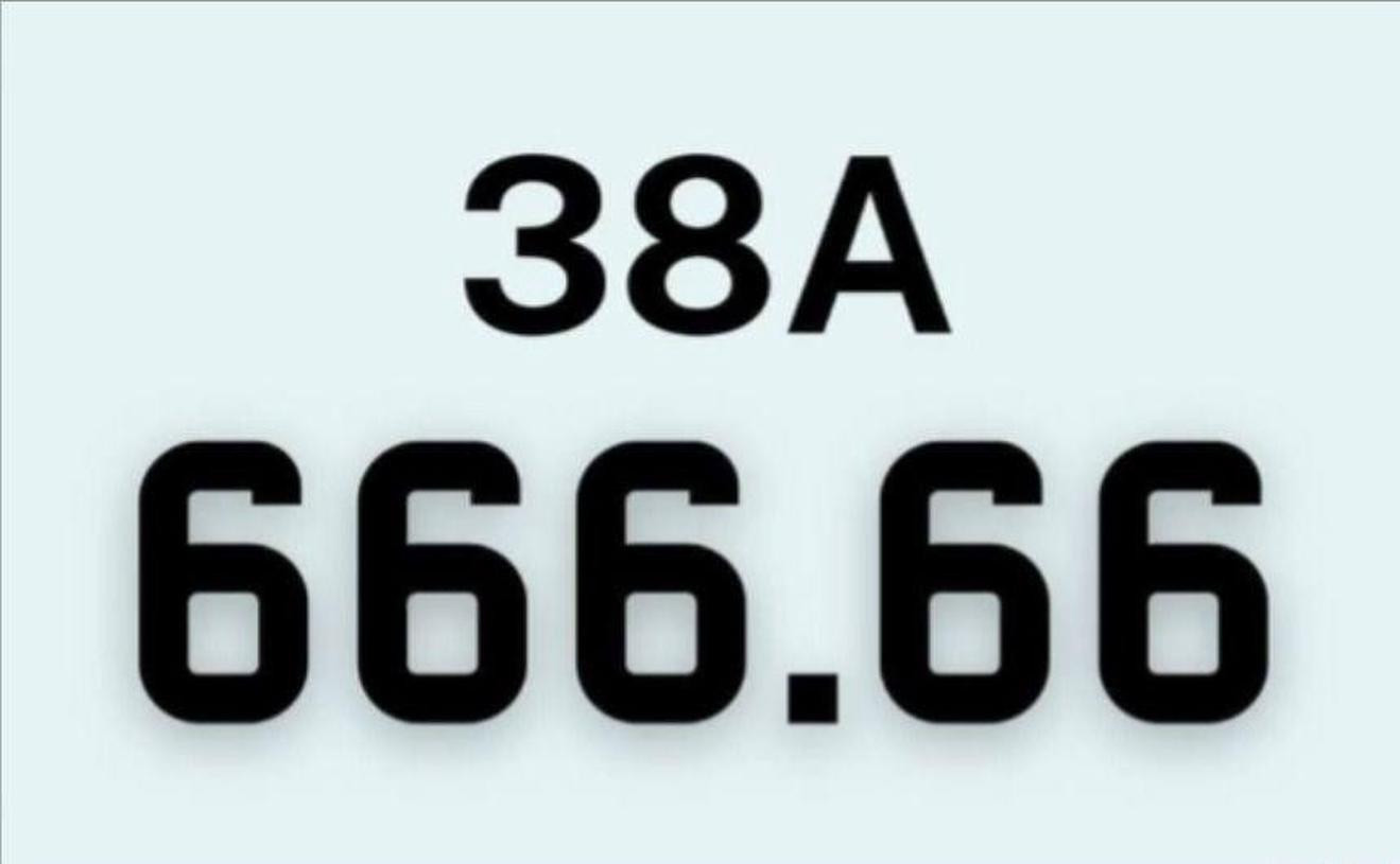 Một biển số ô tô đẹp của Hà Tĩnh (Ảnh chụp màn hình đấu giá trực tuyến).