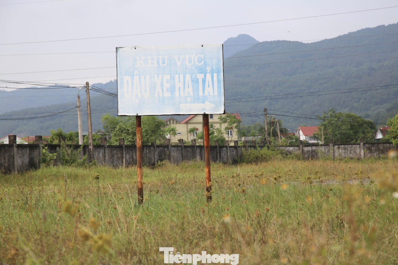 Phía sau nơi đậu xe tải trở nên nhếch nhác, cỏ mọc um tùm.