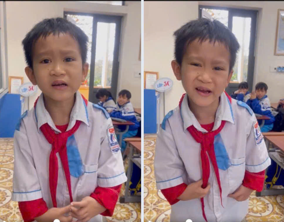 Cậu bé lớp 5 bị dị tật hai tay, hát dân ca “gây sốt”.