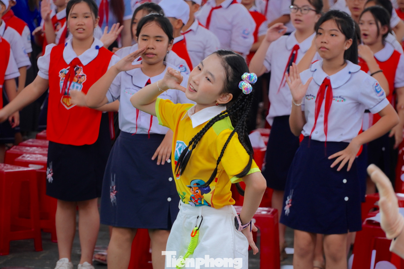 Ngày hội có sự tham gia của 2.000 em học sinh đến từ các trường tiểu học trên địa bàn TP. Hà Tĩnh.