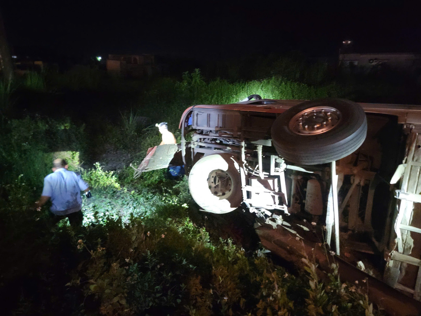 Hiện trường vụ tai nạn.