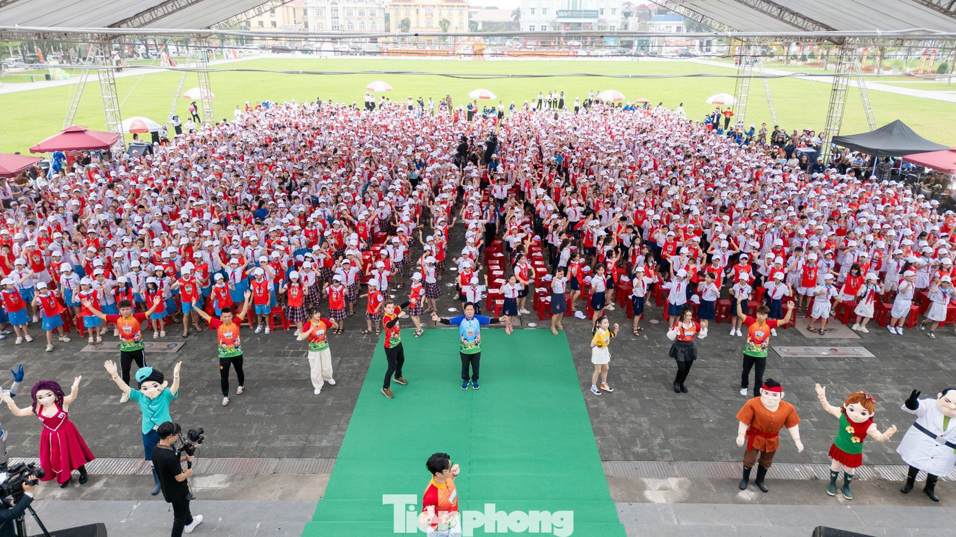 Ngày hội “Thiếu nhi vui khoẻ” được tổ chức điểm cầu chính tại tỉnh Hà Tĩnh. (Ảnh ĐD)