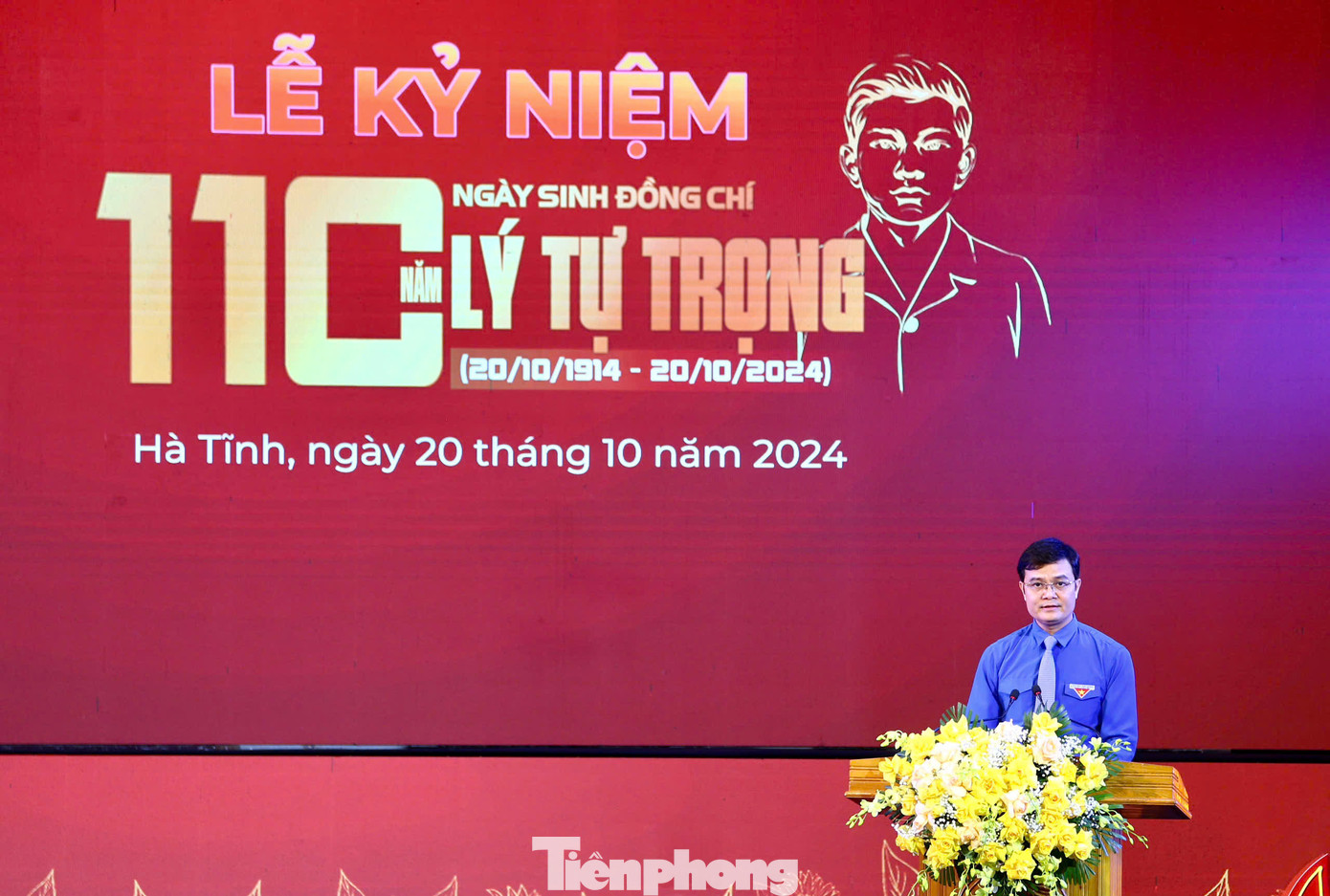 Anh Bùi Quang Huy - Bí thư thứ nhất T.Ư Đoàn phát biểu tại lễ kỷ niệm.