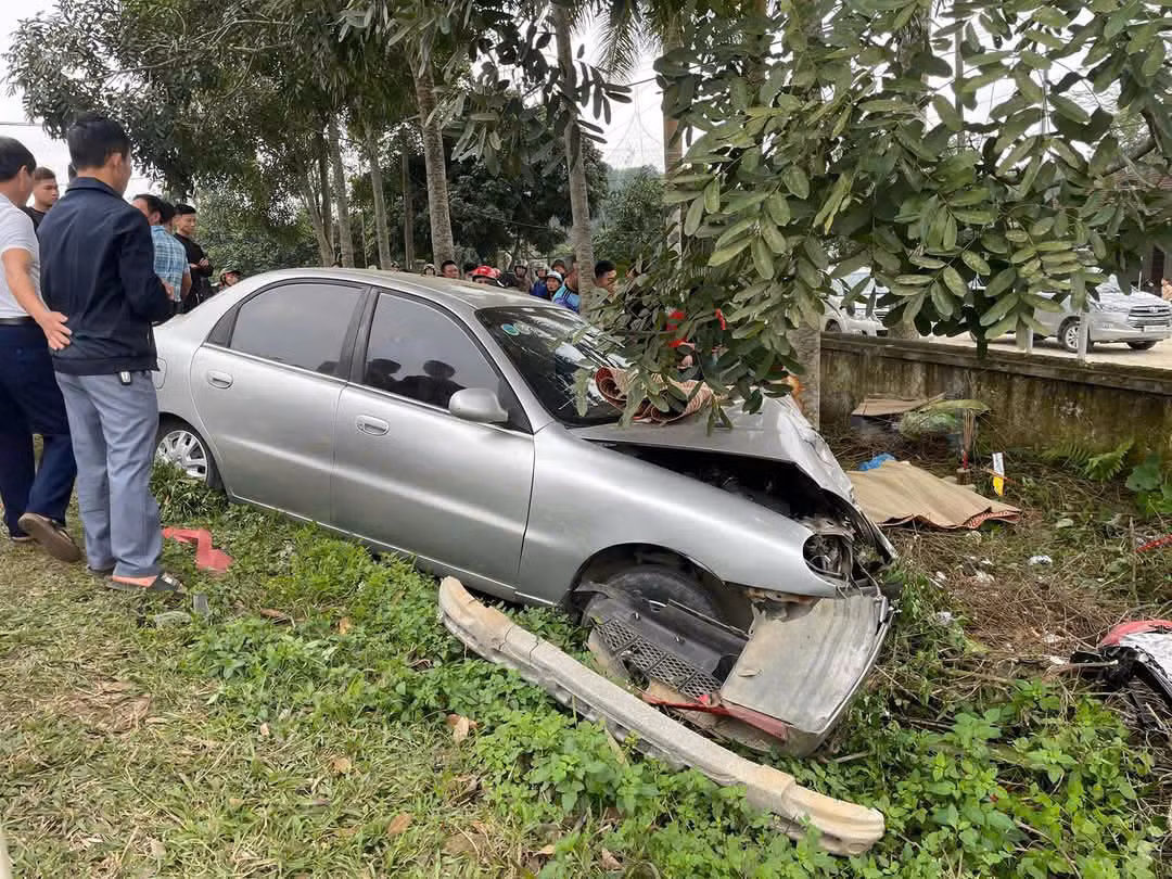 Hiện trường vụ tai nạn.