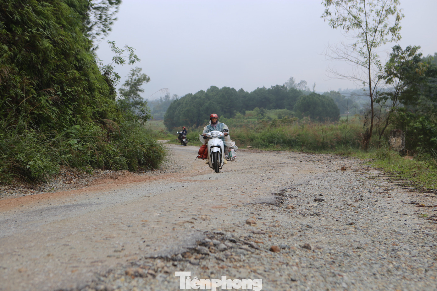 "Vì đường nhỏ, xe lớn chạy nhiều nên mỗi lần có ô tô tải đi qua, xe máy phải dừng hẳn sang lề đường. Dân ở đây sống chung với ô nhiễm, nguy hiểm rình rập khi xe tải chạy nhanh và chở đá có những lúc rơi xuống đường", bà Nguyễn Thị Hoa, trú thôn Hương Thuỷ, xã Kim Hoa cho hay.
