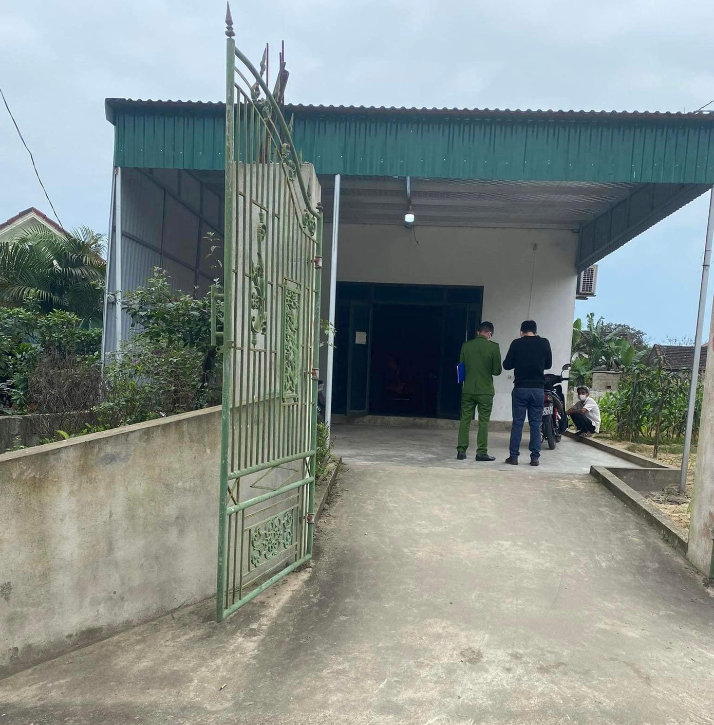 Hiện trường nơi xảy ra vụ việc. Hiện trường nơi xảy ra vụ việc.