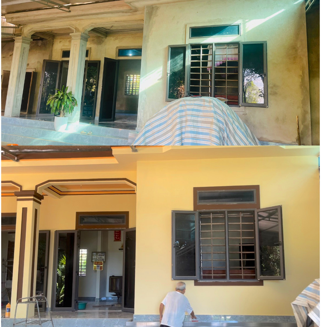 Đây là 1 trong 18 căn nhà được Huyện Đoàn huyện Thạch Hà cùng kêu gọi, hỗ trợ sơn mới. Đây là 1 trong 18 căn nhà được Huyện Đoàn huyện Thạch Hà cùng kêu gọi, hỗ trợ sơn mới.