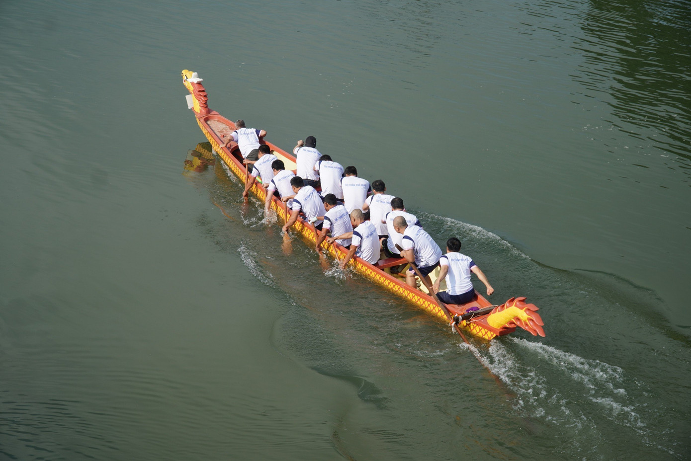 Phút bứt phá trong đoạn đua về đích của đội tuyển nam...