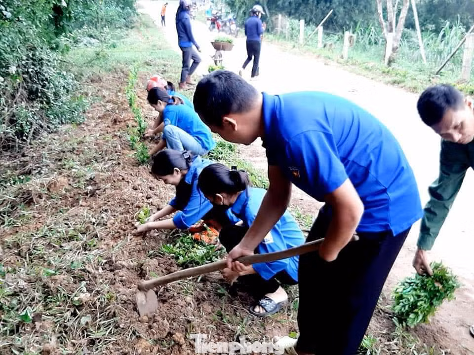 Anh Quế cùng tham gia hỗ trợ xây dựng nông thôn mới. Anh Quế cùng tham gia hỗ trợ xây dựng nông thôn mới.