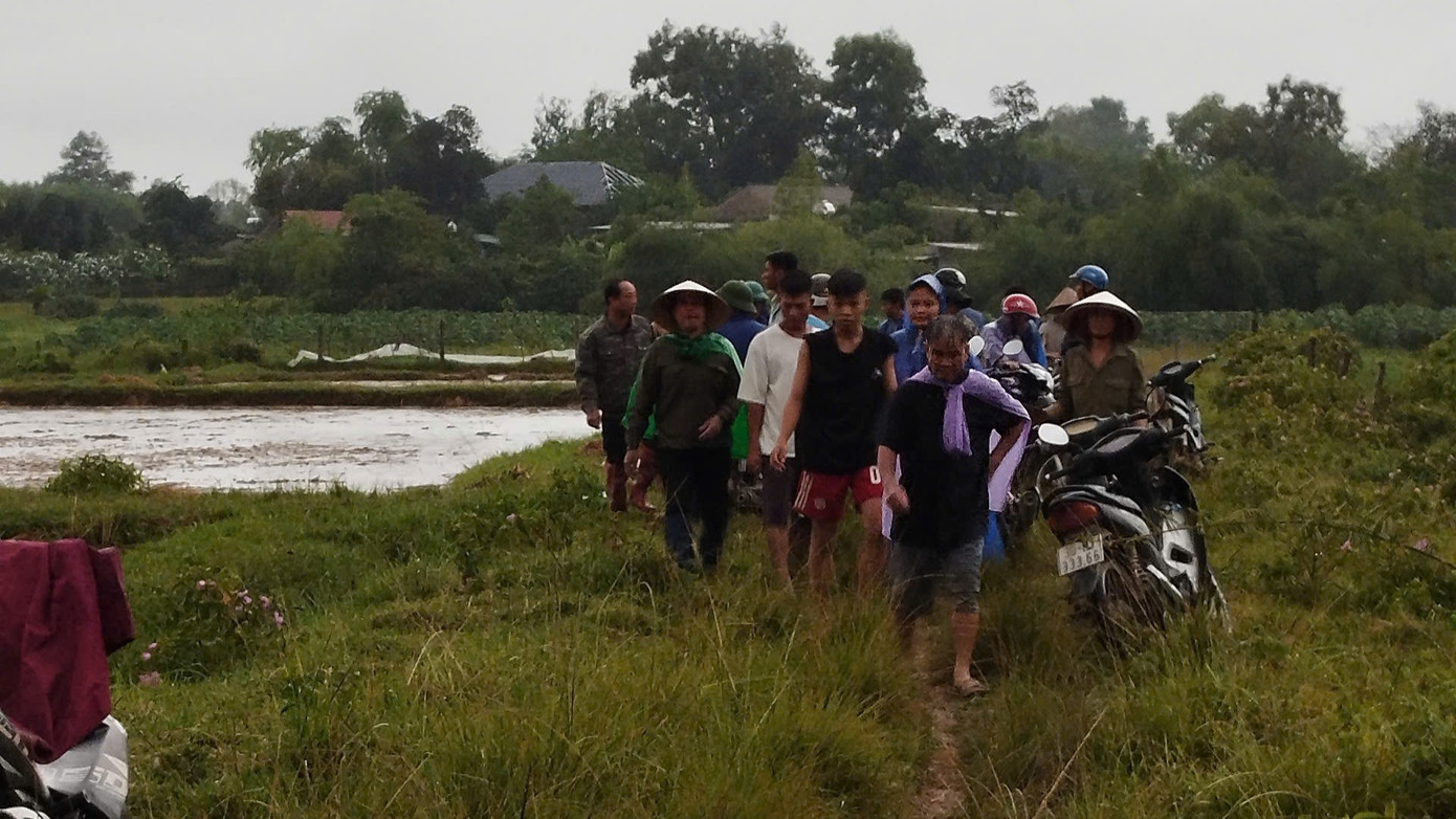 Hiện trường nơi xảy ra vụ sét đánh.